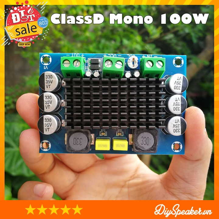 Mạch khuếch đại âm thanh ClassD Mono 100W -Không chiết áp