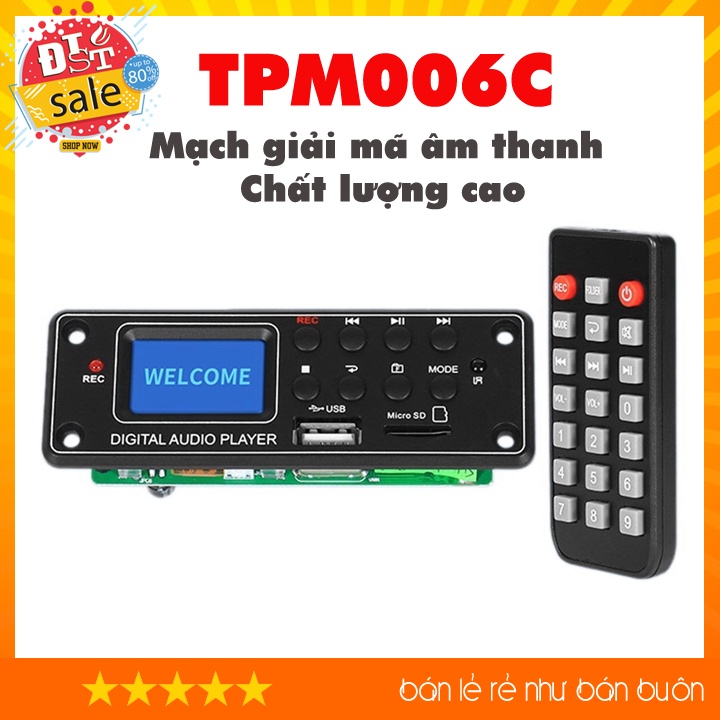 Mạch giải mã âm thanh Bluetooth/USB/thẻ nhớ chất lượng cao TPM006C