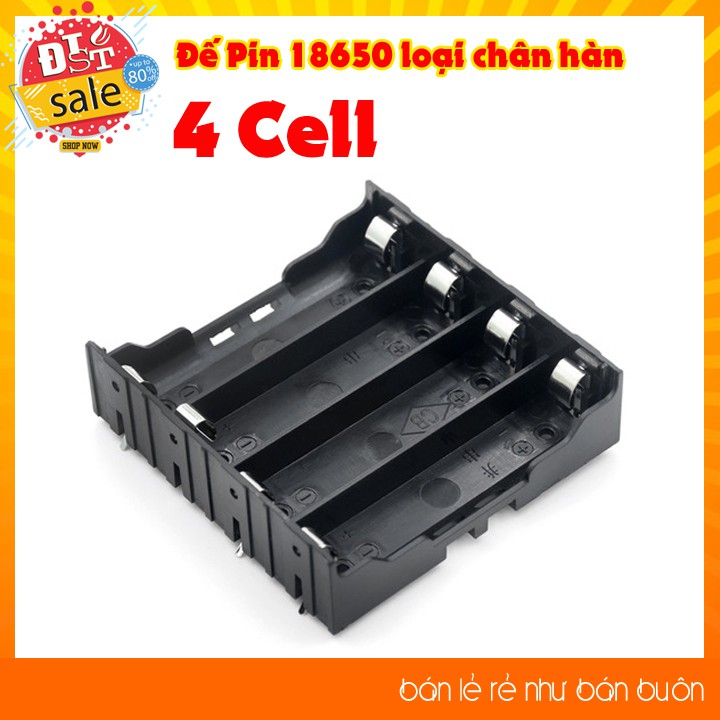 Pin 18650 với 1/2/3/4 phần bốn pin DIY pin pin 18650 pin giữ pin / DIY(4 cell)