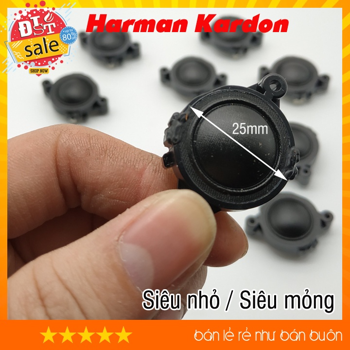 Loa treble màng lụa Harman Kardon 1 inch 25MM độ nhạy cao 4 ohm 15 - 20W (Phù hợp đồ chế loa siêu mỏng)