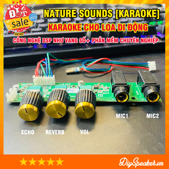 Mạch Karaoke Nauture Sounds công nghệ DSP như vang số + phần mềm tinh chỉnh miễn phí